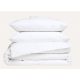 Housse de couette percale coton blanc