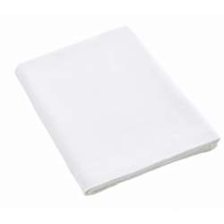 Drap plat polycoton blanc Asun